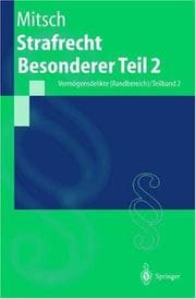 Tapa de Strafrecht Besonderer Teil 2