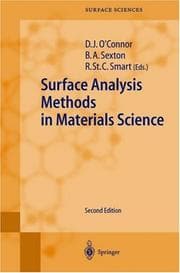 Tapa de Surface analysis methods in materials science