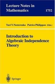Tapa de Introduction to algebraic independence theory