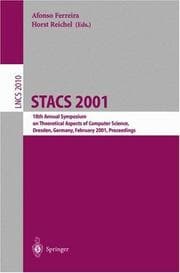 Tapa de STACS 2001