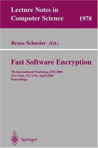 Tapa de Fast Software Encryption
