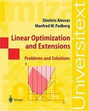 Tapa de Linear optimization and extensions