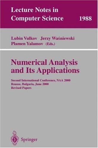 Tapa de Numerical analysis and its applications