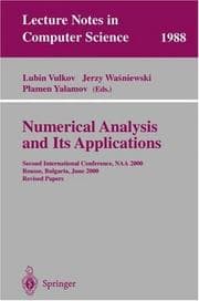Tapa de Numerical analysis and its applications
