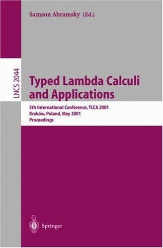 Tapa de Typed Lambda Calculi and Applications