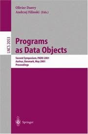 Tapa de Programs as data objects