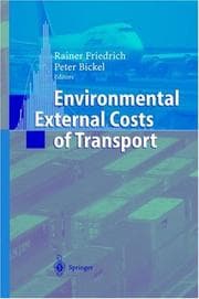 Tapa de Environmental External Costs of Transport