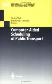 Tapa de Computer-aided scheduling of public transport