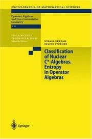 Tapa de Classification of nuclear C-algebras; entropy in operator algebras