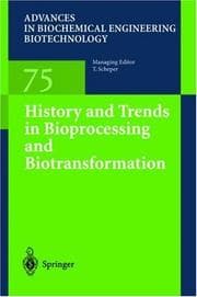 Tapa de History and trends in bioprocessing and biotransformation