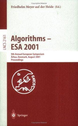 Tapa de Algorithms - ESA 2001