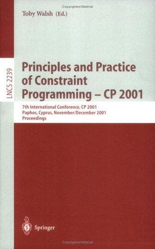 Tapa de Principles and Practice of Constraint Programming - CP 2001