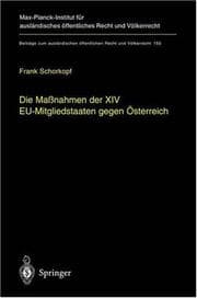 Tapa de Die Maßnahmen der XIV EU-Mitgliedsstaaten gegen Österreich