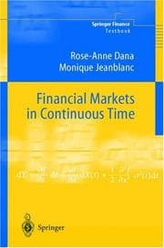 Tapa de Financial Markets in Continuous Time