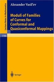 Tapa de Moduli of Families of Curves for Conformal and Quasiconformal Mappings