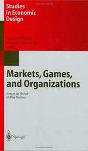 Tapa de Markets, games, and organizations