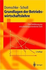 Tapa de Grundlagen der Betriebswirtschaftslehre