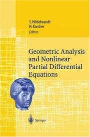 Tapa de Geometric analysis and nonlinear partial differential equations