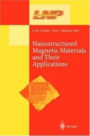 Tapa de Nanostructured magnetic materials and their applications