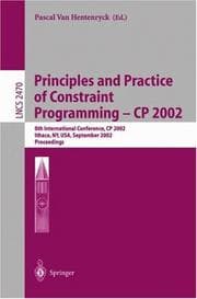 Tapa de Principles and Practice of Constraint Programming - CP 2002