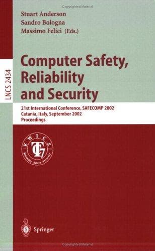 Tapa de Computer safety, reliability, and security