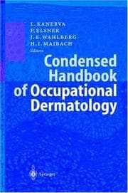 Tapa de Condensed handbook of occupational dermatology