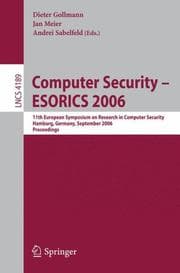 Tapa de Computer security--ESORICS 2006