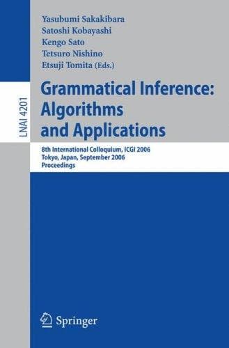 Tapa de Grammatical inference