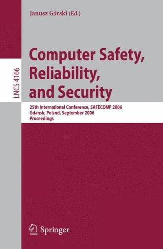 Tapa de Computer Safety, Reliability, and Security