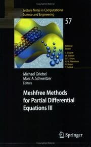 Tapa de Meshfree Methods for Partial Differential Equations III