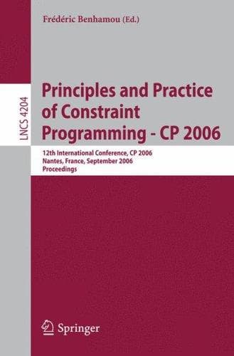 Tapa de Principles and Practice of Constraint Programming - CP 2006