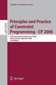 Tapa de Principles and Practice of Constraint Programming - CP 2006