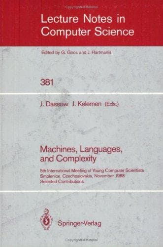 Tapa de Machines, Languages, and Complexity