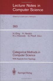 Tapa de Categorical methods in computer science
