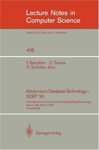 Tapa de Advances in Database Technology - EDBT '90