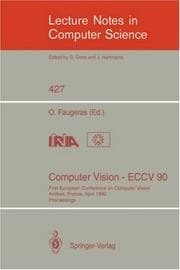Tapa de Computer Vision - ECCV 90