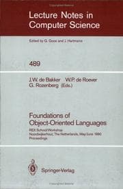 Tapa de Foundations of object-oriented languages