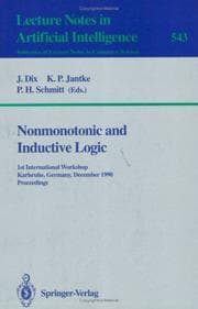 Tapa de Nonmonotonic and inductive logic