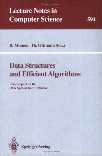 Tapa de Data structures and efficient algorithms