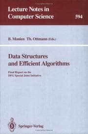 Tapa de Data structures and efficient algorithms