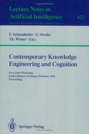 Tapa de Contemporary knowledge engineering and cognition
