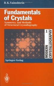 Tapa de Modern crystallography