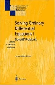 Tapa de Solving Ordinary Differential Equations I