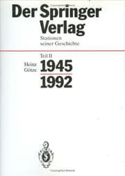 Tapa de Der Springer-Verlag