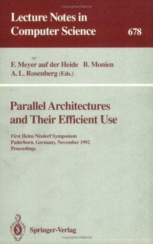 Tapa de Parallel architectures and their efficient use
