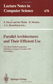 Tapa de Parallel architectures and their efficient use