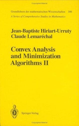 Tapa de Convex analysis and minimization algorithms