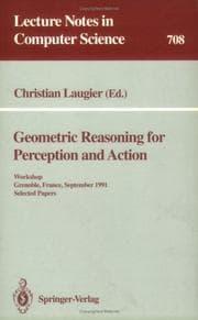 Tapa de Geometric Reasoning for Perception and Action