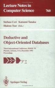 Tapa de Deductive and object-oriented databases
