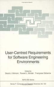 Tapa de User-centred requirements for software engineering environments